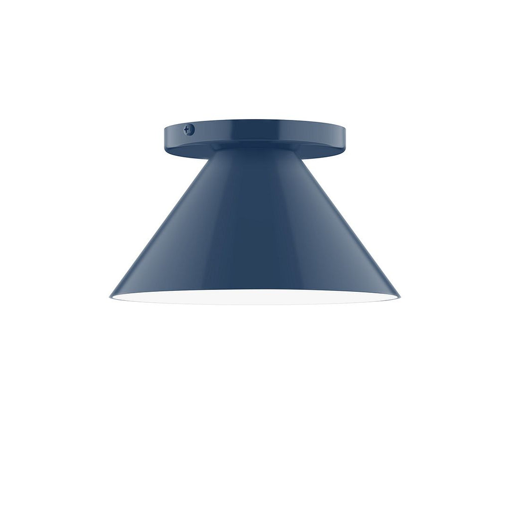 8" Axis Mini Cone Flush Mount, Navy - FMD421-50