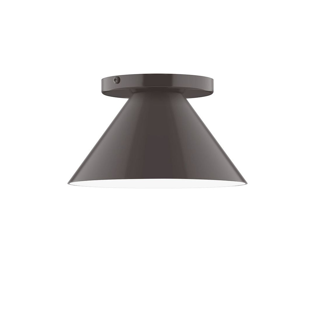 8" Axis Mini Cone Flush Mount, Architectural Bronze - FMD421-51