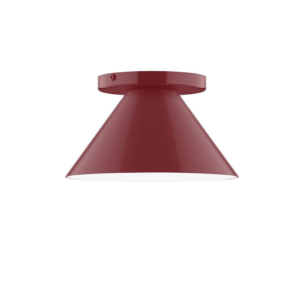 8" Axis Mini Cone Flush Mount, Barn Red - FMD421-55