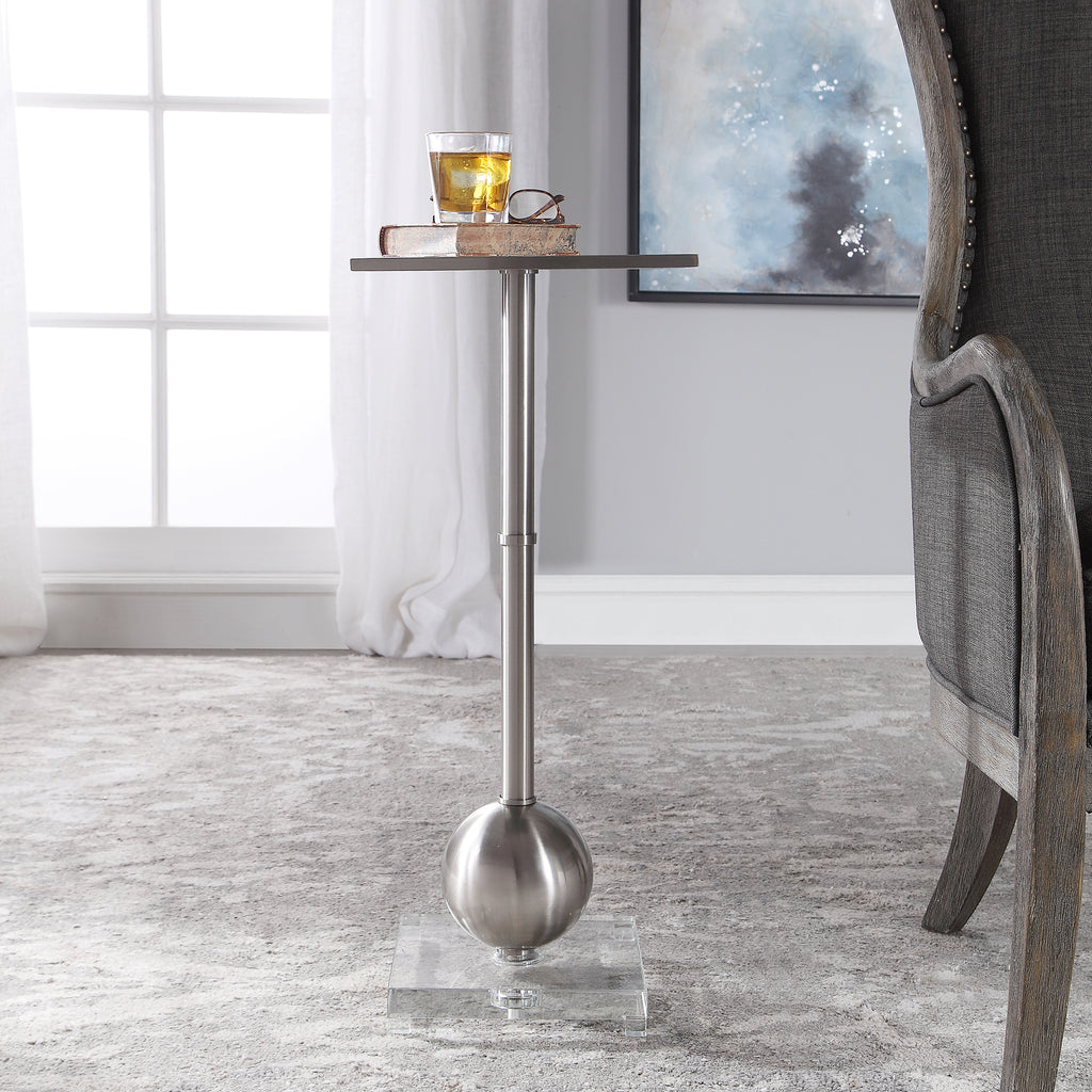 Laton Silver Accent Table