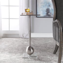 Laton Silver Accent Table