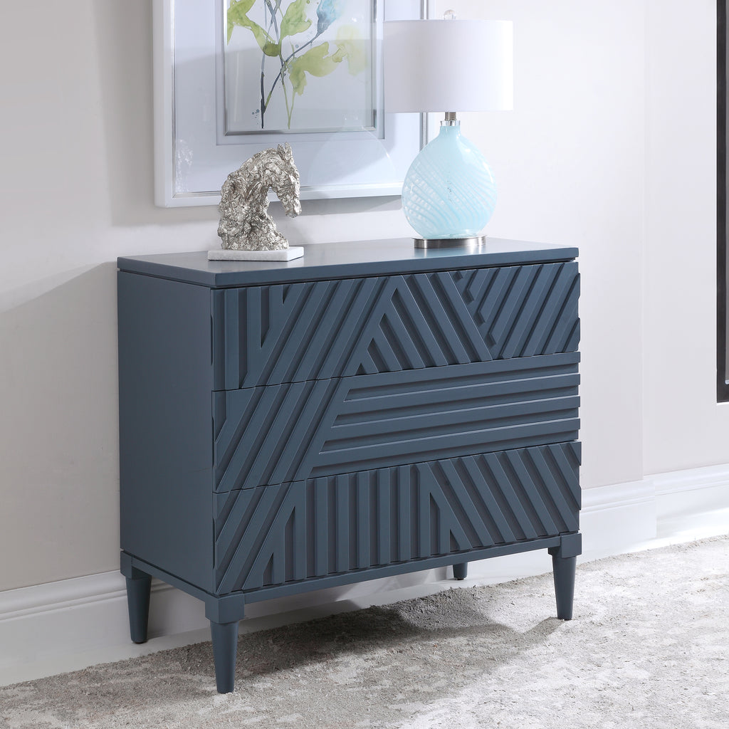 Colby Blue Drawer Chest