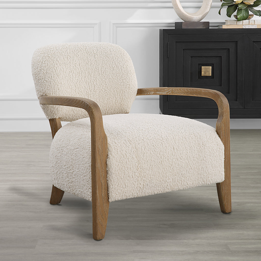 Telluride Natural Shearling Accent Chair