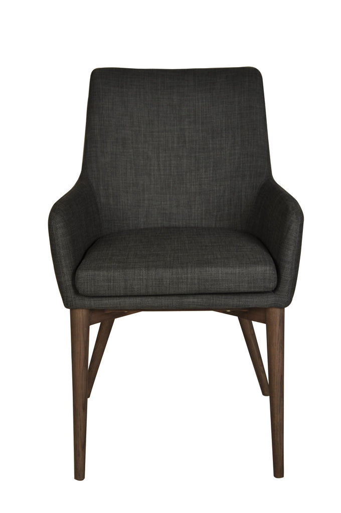 Fritz Arm Chair - Dark Grey - Set of 2