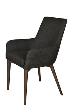 Fritz Arm Chair - Dark Grey - Set of 2