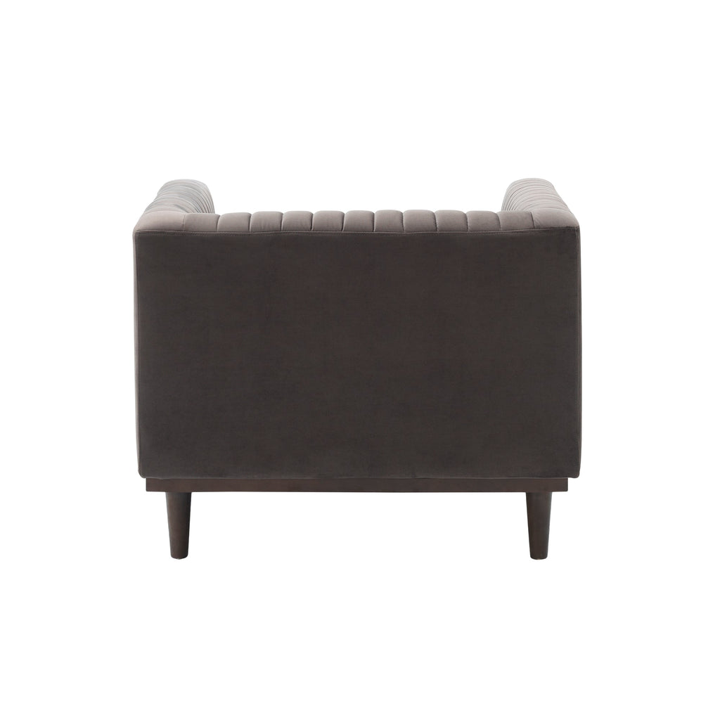 Sage Club Chair - Stone Grey Velvet