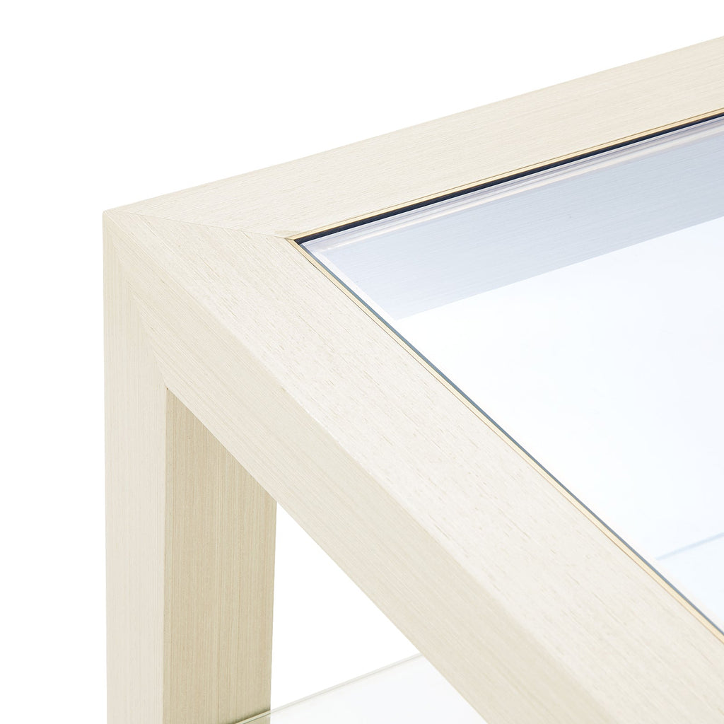 Gavin 1-Drawer Side Table - Blanched Oak