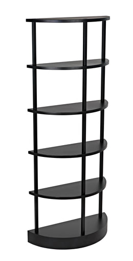 Spago Bookcase, Black Metal