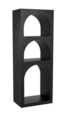 Aqueduct Bookcase, A, Black Metal