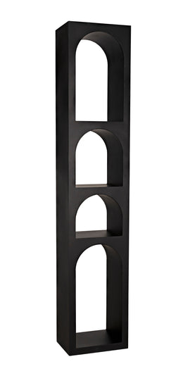 Aqueduct Bookcase, B, Black Metal