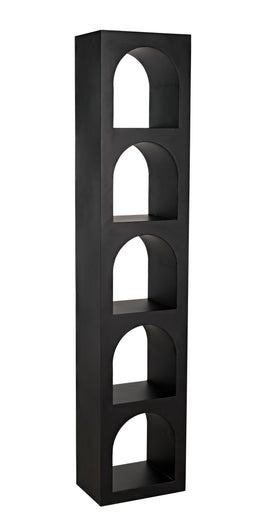 Aqueduct Bookcase, C, Black Metal