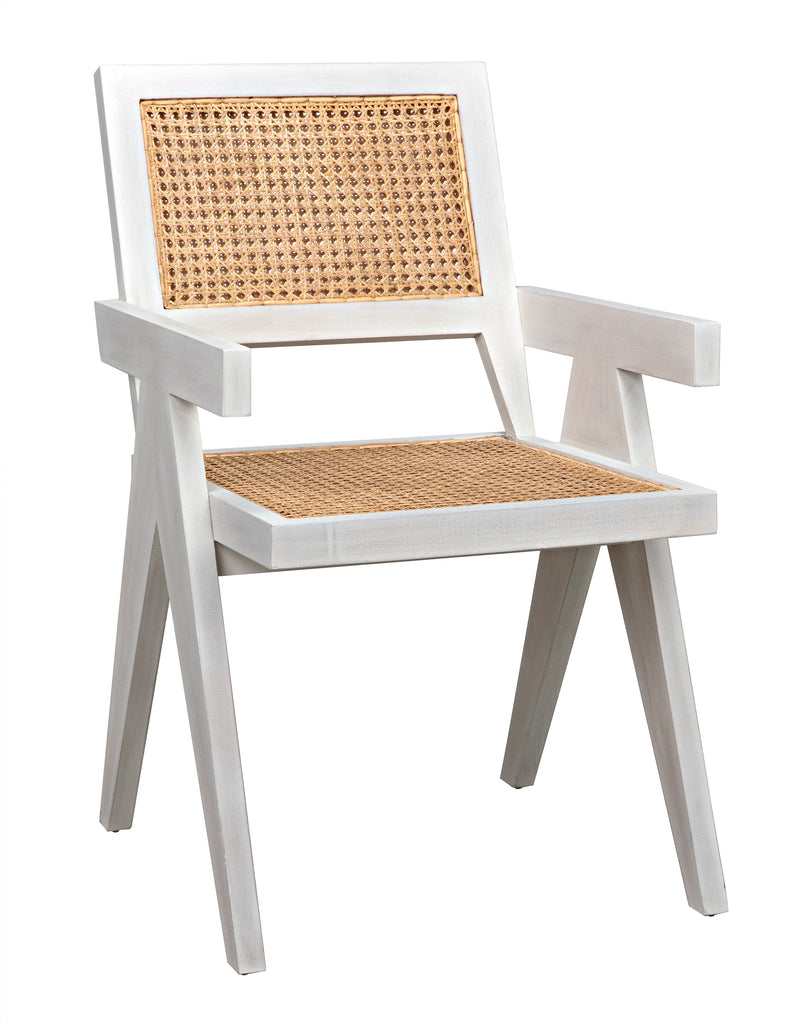 Jude Chair with Caning, White Wash