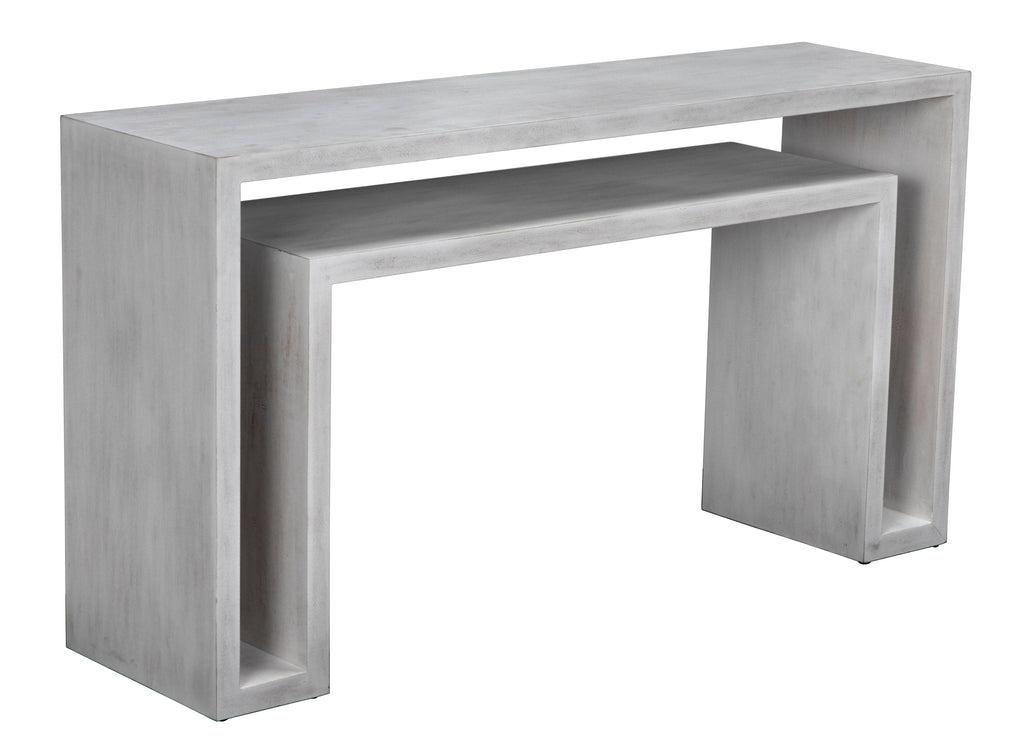 Caine Console, White Wash