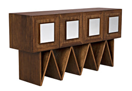 Jean-Michel Sideboard, Dark Walnut with Mirror