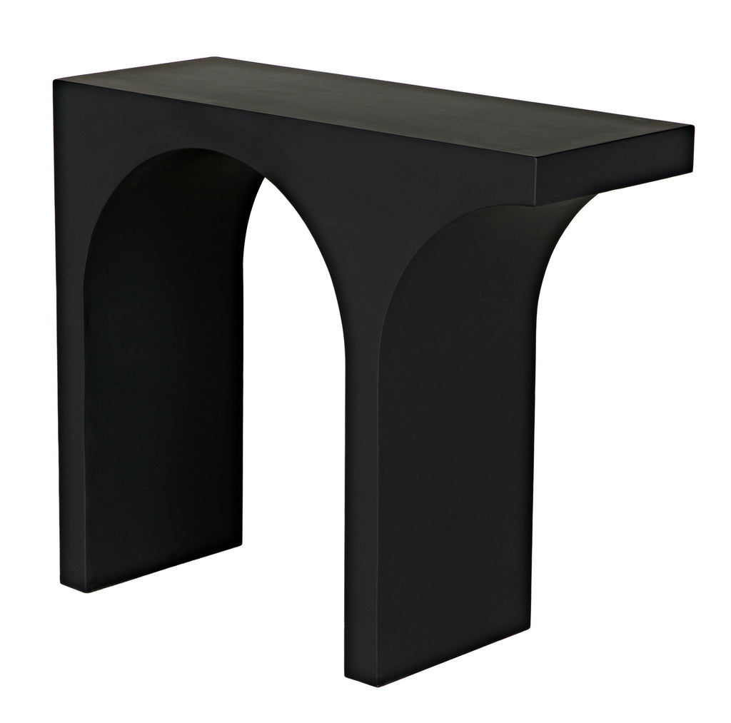 Maximus Console/Side Table, Black Steel