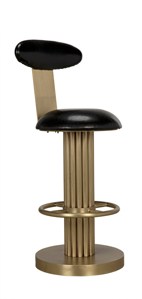 Sedes Counter Stool, Steel with Brass Finish