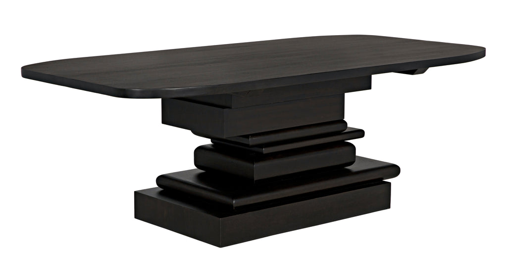 Layer Dining Table, Ebony Walnut