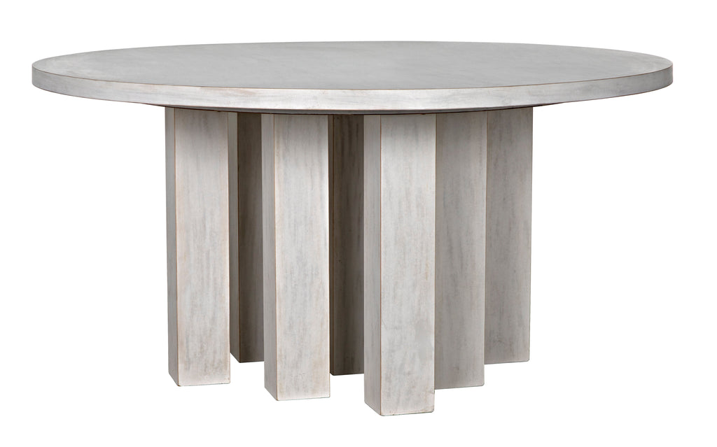 Resistance Dining Table, White Wash