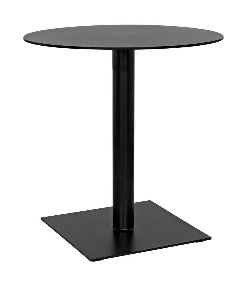 Mies Side Table, Black Steel