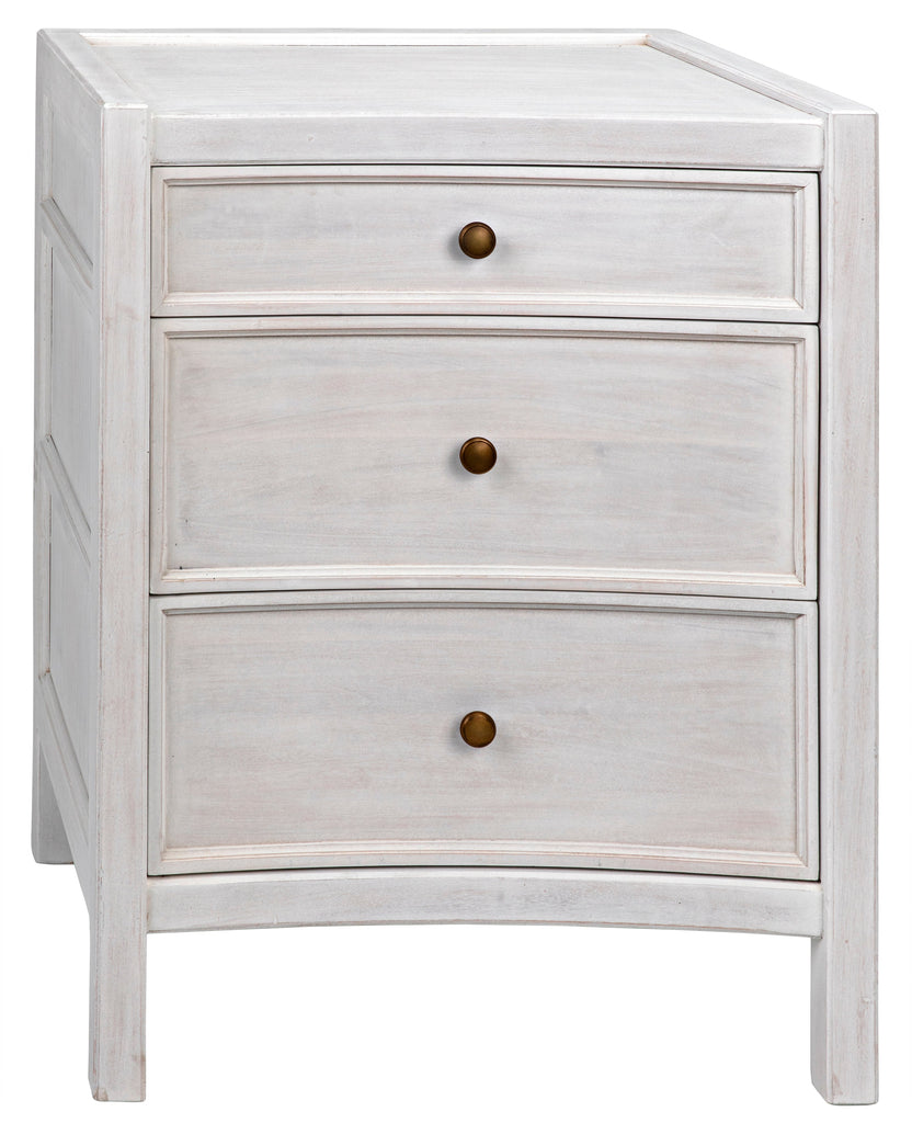 Hampton Night Stand 24", White Wash