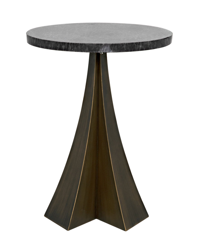 Hortensia Side Table, Black Steel