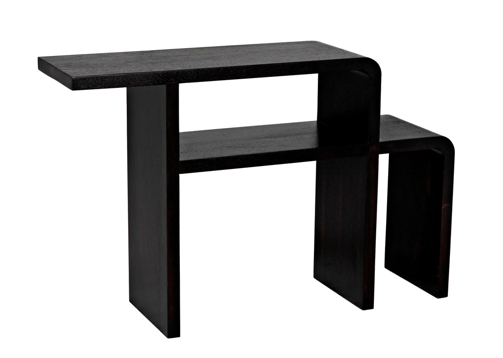 Mondrian Side Table, Ebony Walnut