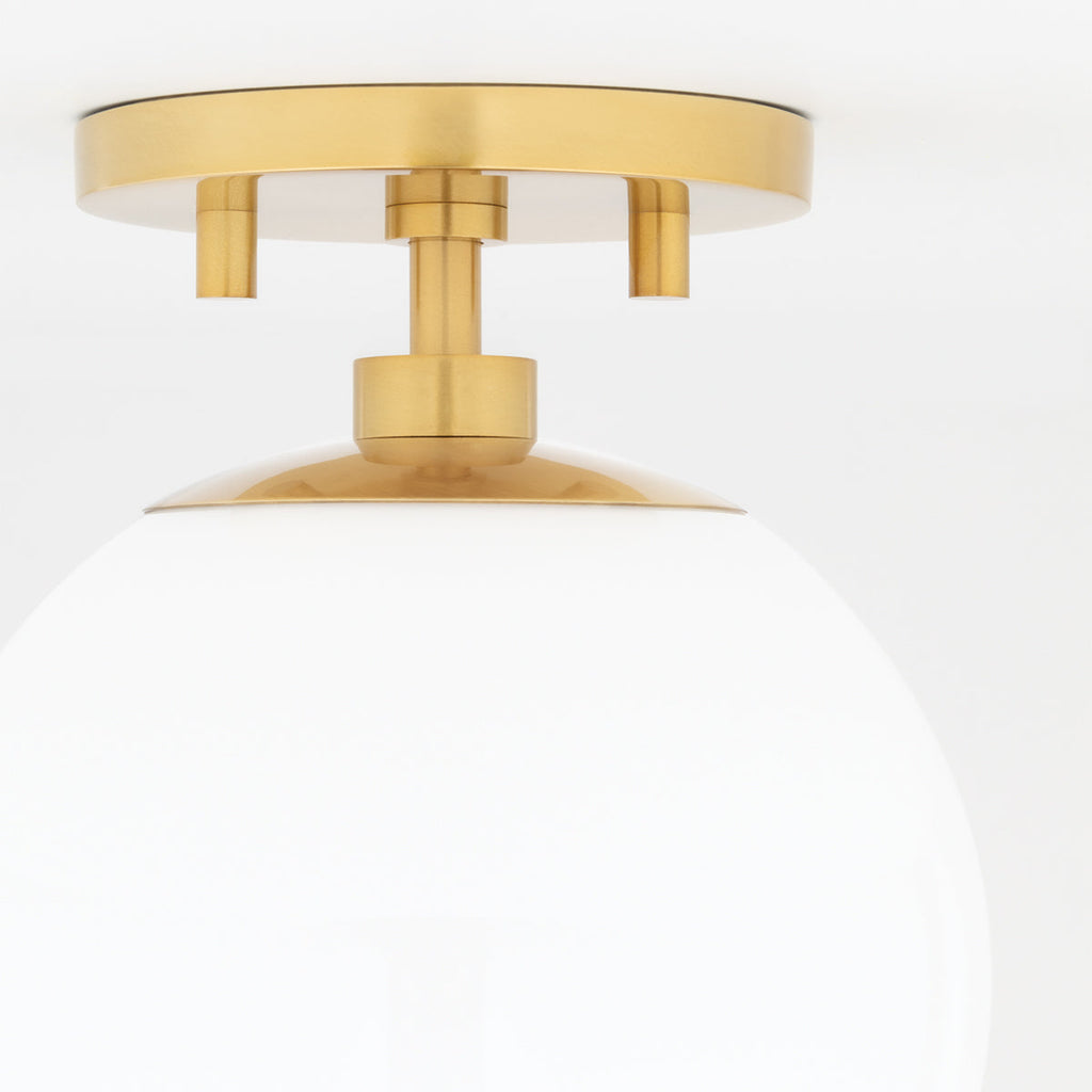 Stella Semi Flush 9" - Aged Brass