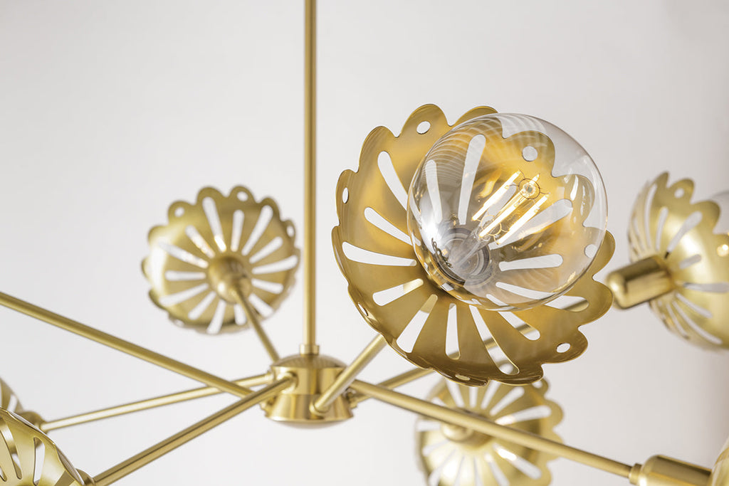 Alyssa Chandelier - Aged Brass