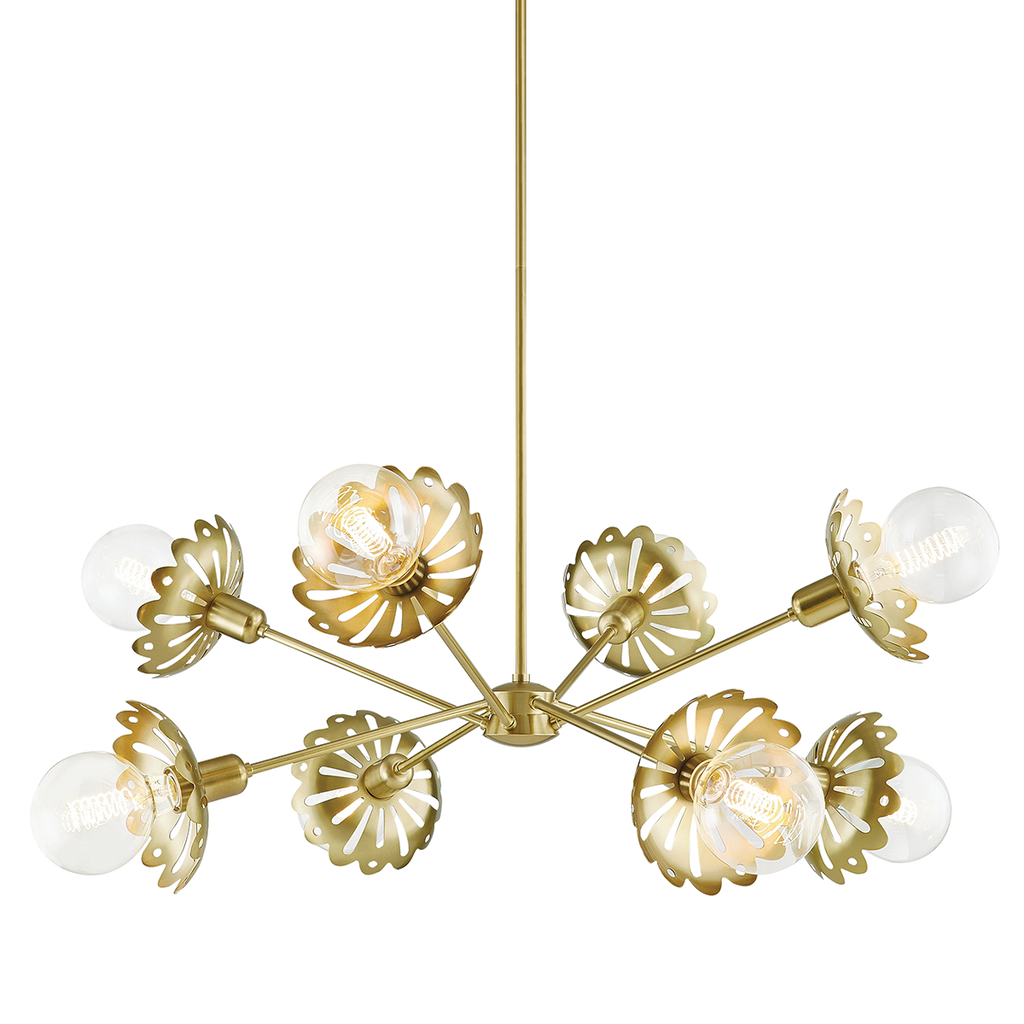 Alyssa Chandelier - Aged Brass