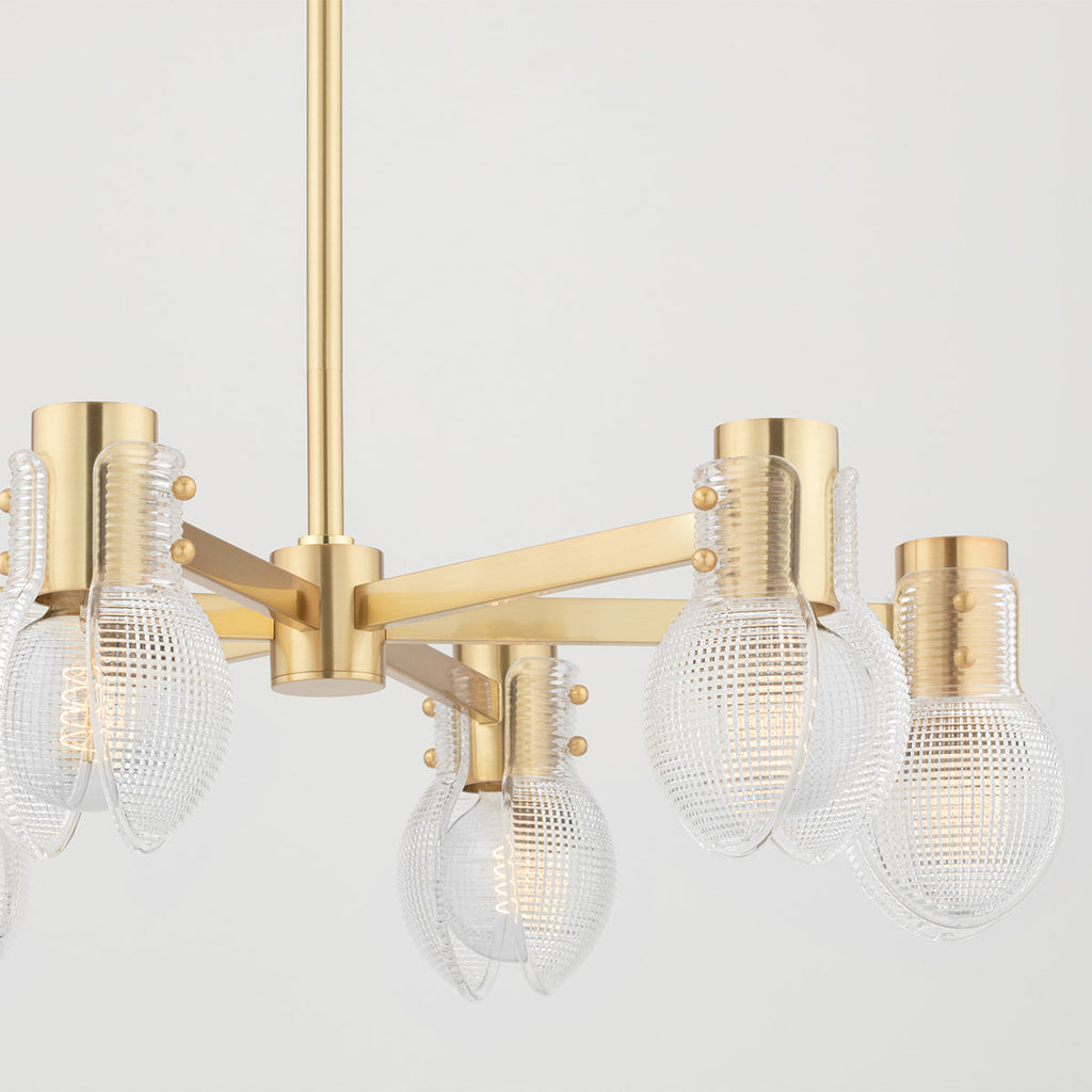 Jenna Chandelier - Aged Brass