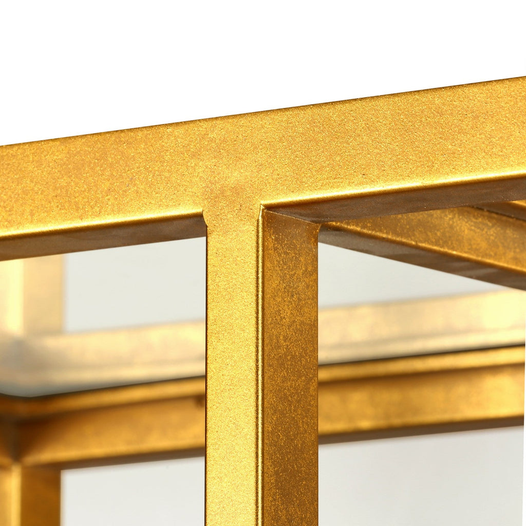 Haynes Etagere - Gold Leaf