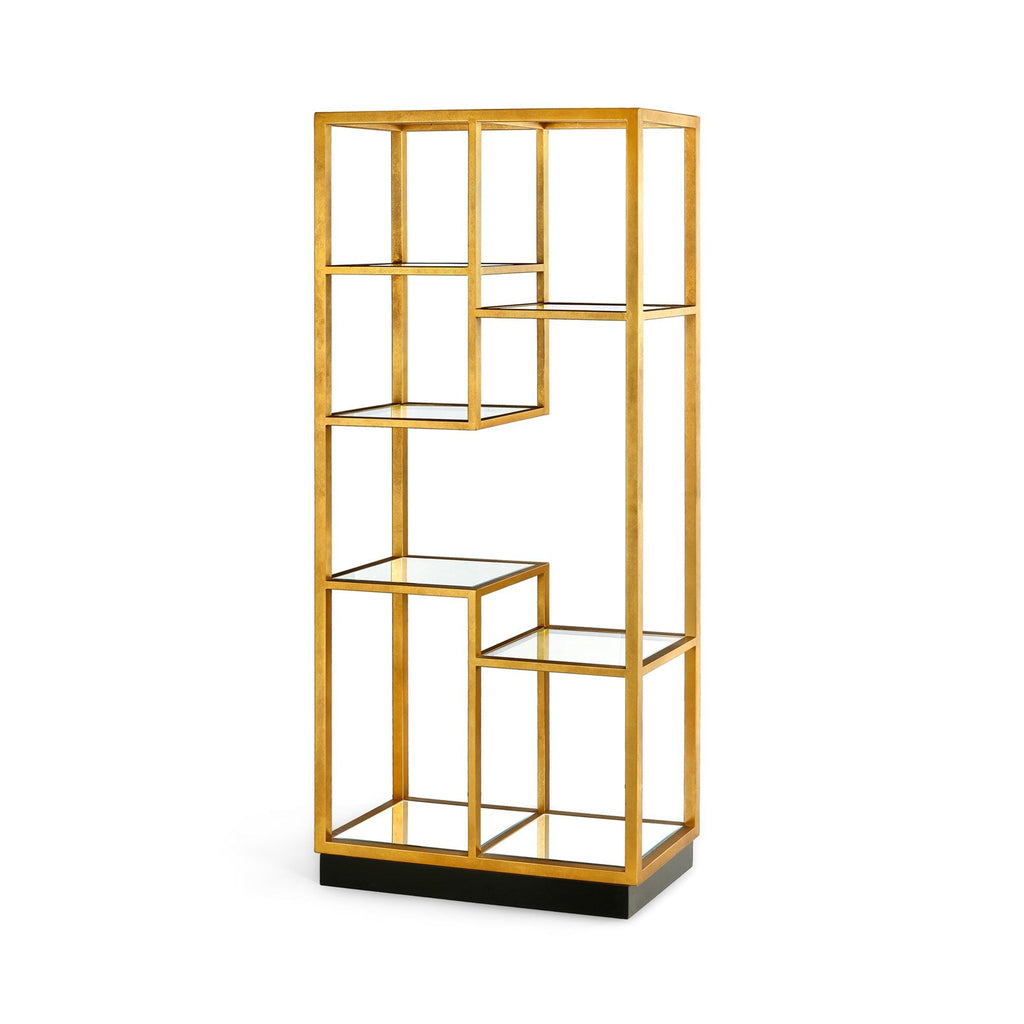 Haynes Etagere - Gold Leaf