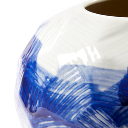 Hatch Vase - Blue and White