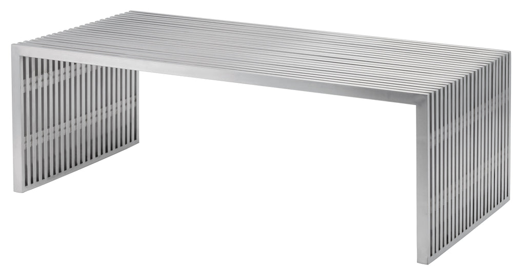 Amici Coffee Table - Silver, 47.3in