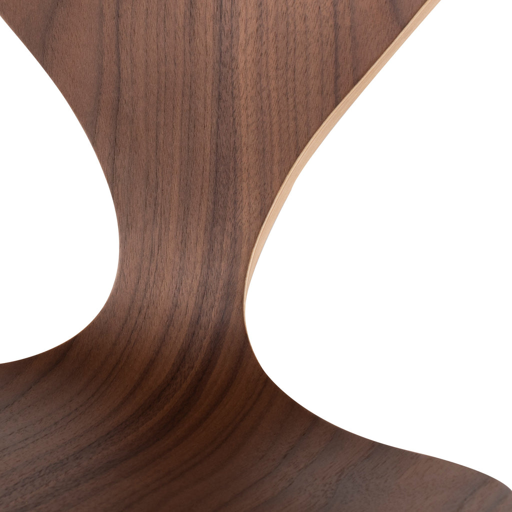 Satine Bar Stool - Walnut with Walnut Stained Veneer Frame