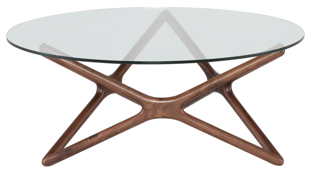 Star Coffee Table - Tan Walnut Base