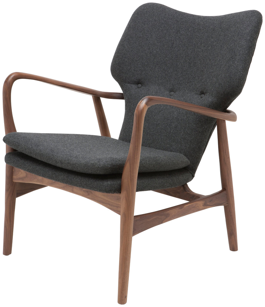 Patrik Occasional Chair - Dark Grey Wool Seat