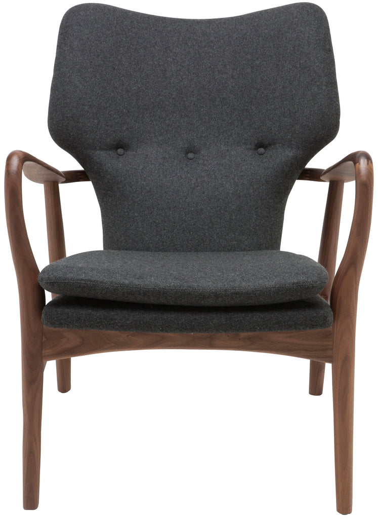 Patrik Occasional Chair - Dark Grey Wool Seat