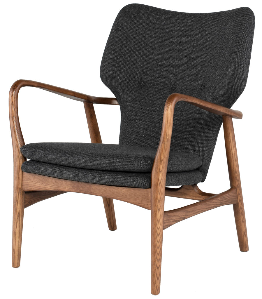 Patrik Occasional Chair - Dark Grey Tweed Seat