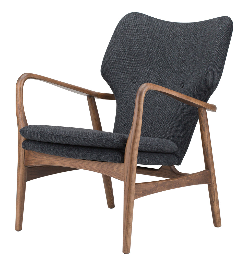 Patrik Occasional Chair - Dark Grey Tweed Seat