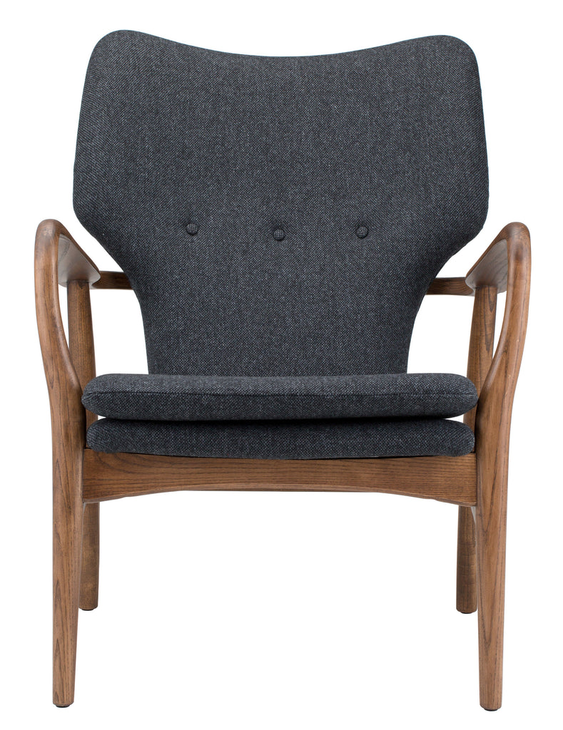 Patrik Occasional Chair - Dark Grey Tweed Seat