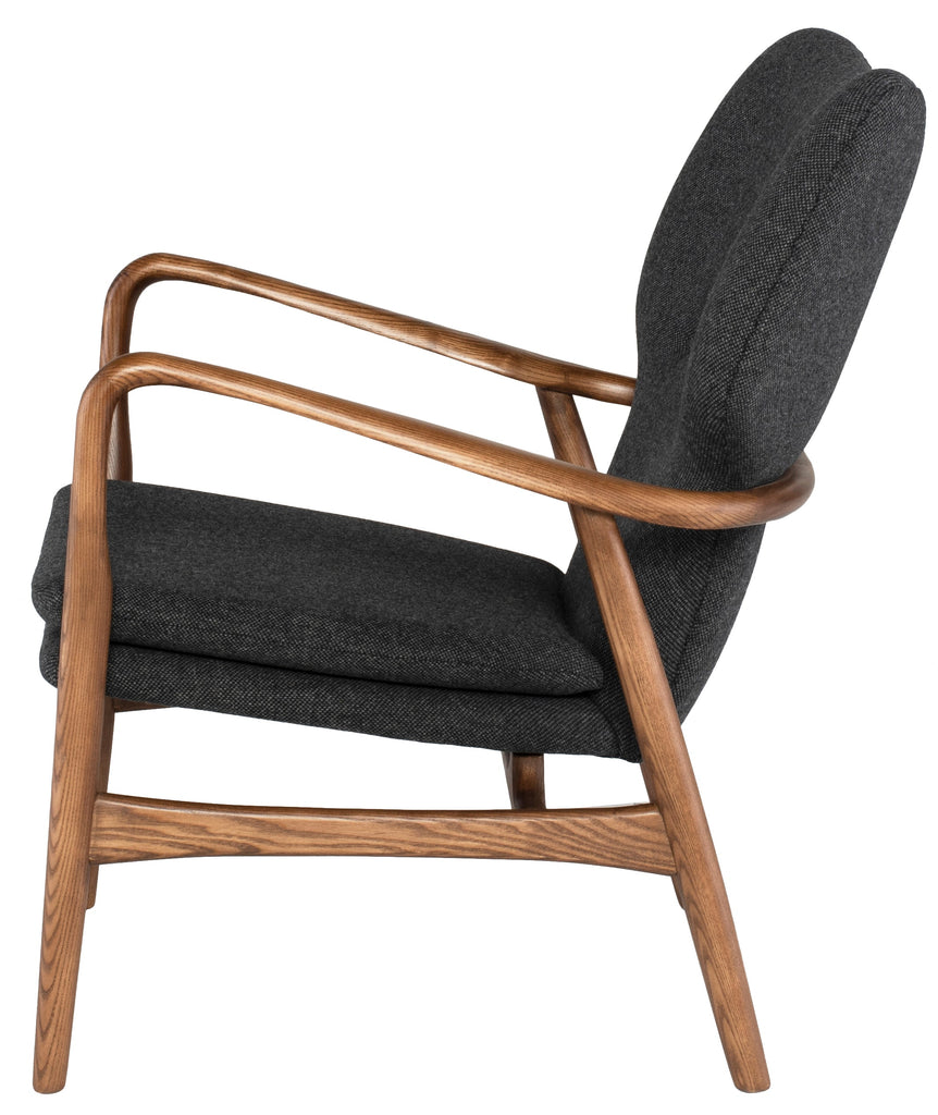 Patrik Occasional Chair - Dark Grey Tweed Seat