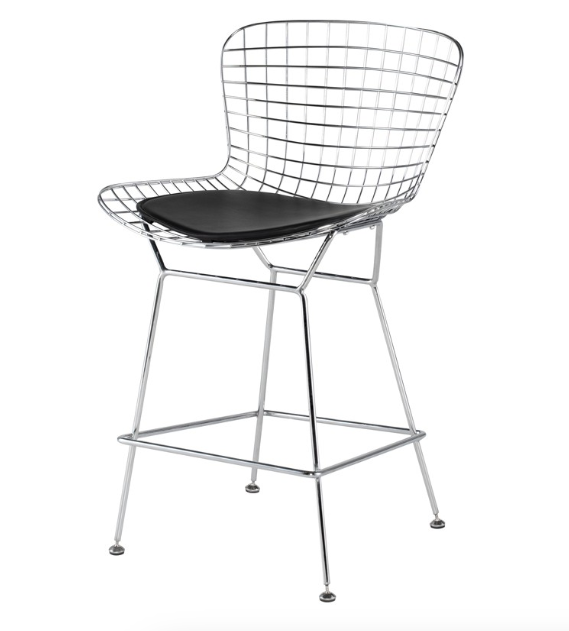 Wireback Counter Stool - Black