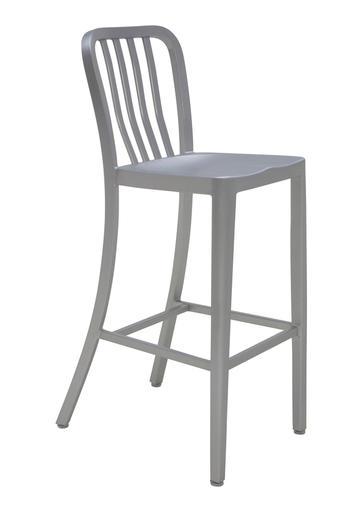 Soho Counter Stool - Silver