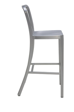 Soho Counter Stool - Silver