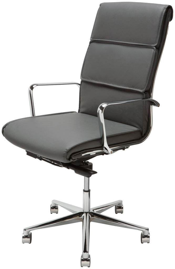 Lucia Office Chair - Grey, High Back