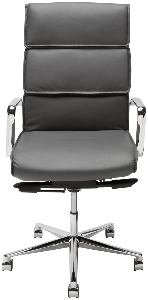 Lucia Office Chair - Grey, High Back