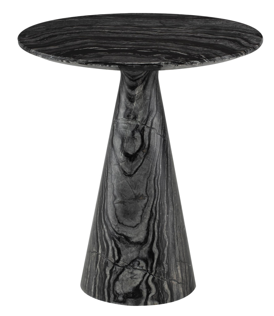 Claudio Side Table - Black Wood Vein