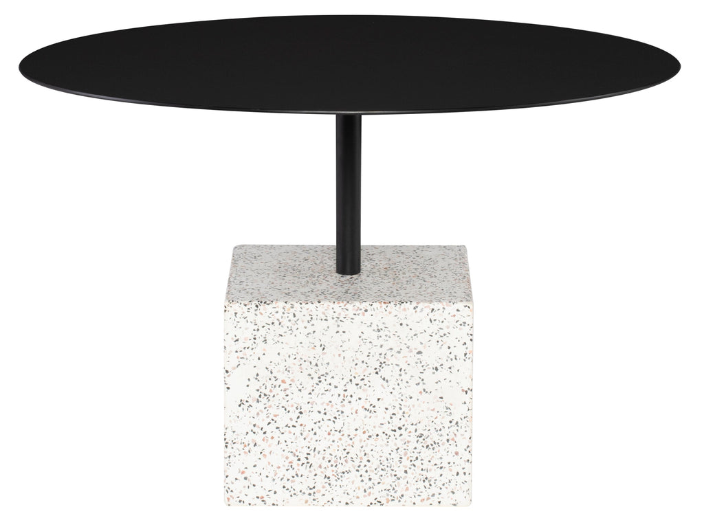 Axel Coffee Table - Black with Confetti Terrazzo Base