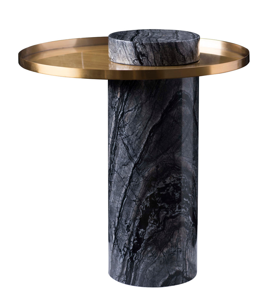 Pillar Side Table - Gold